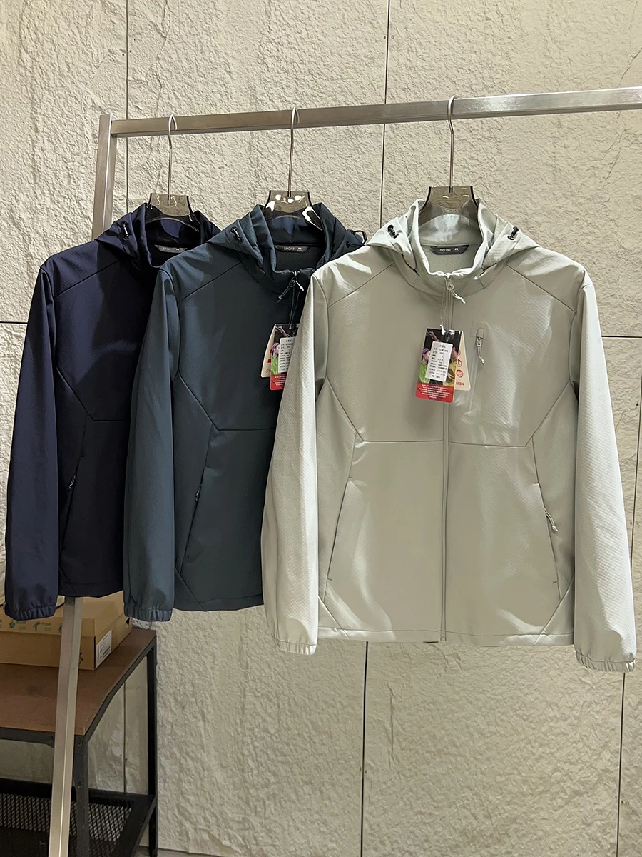 

Outdoor High-End Series Men's Soft Jacket Windproof Water-Resistant Autumn Fashionable Coat Youth Popular Loose Fit 3D ...