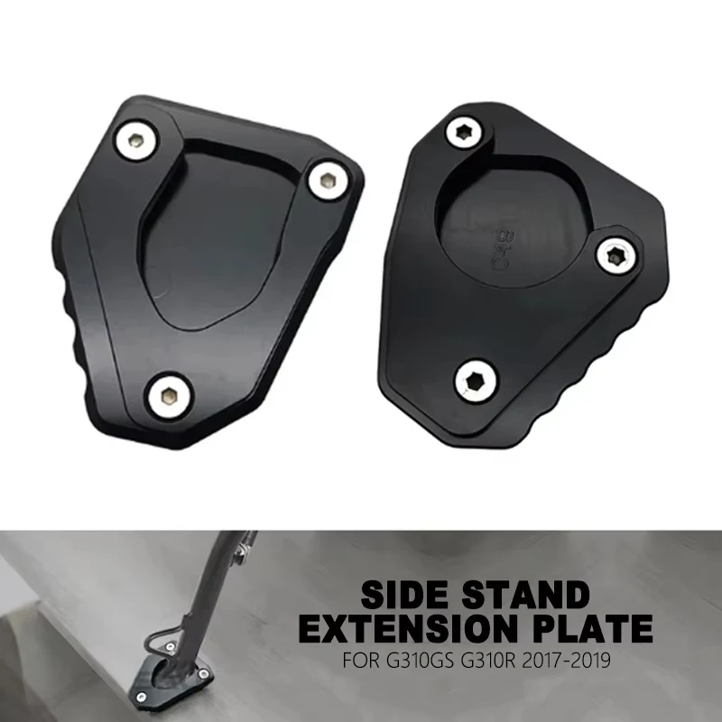 For BMW G310GS Side Stand Extension Plate G310R G310 R G 310 GS G 310R 2017-2019 Motorcycle CNC Kickstand Extension Pad Foot