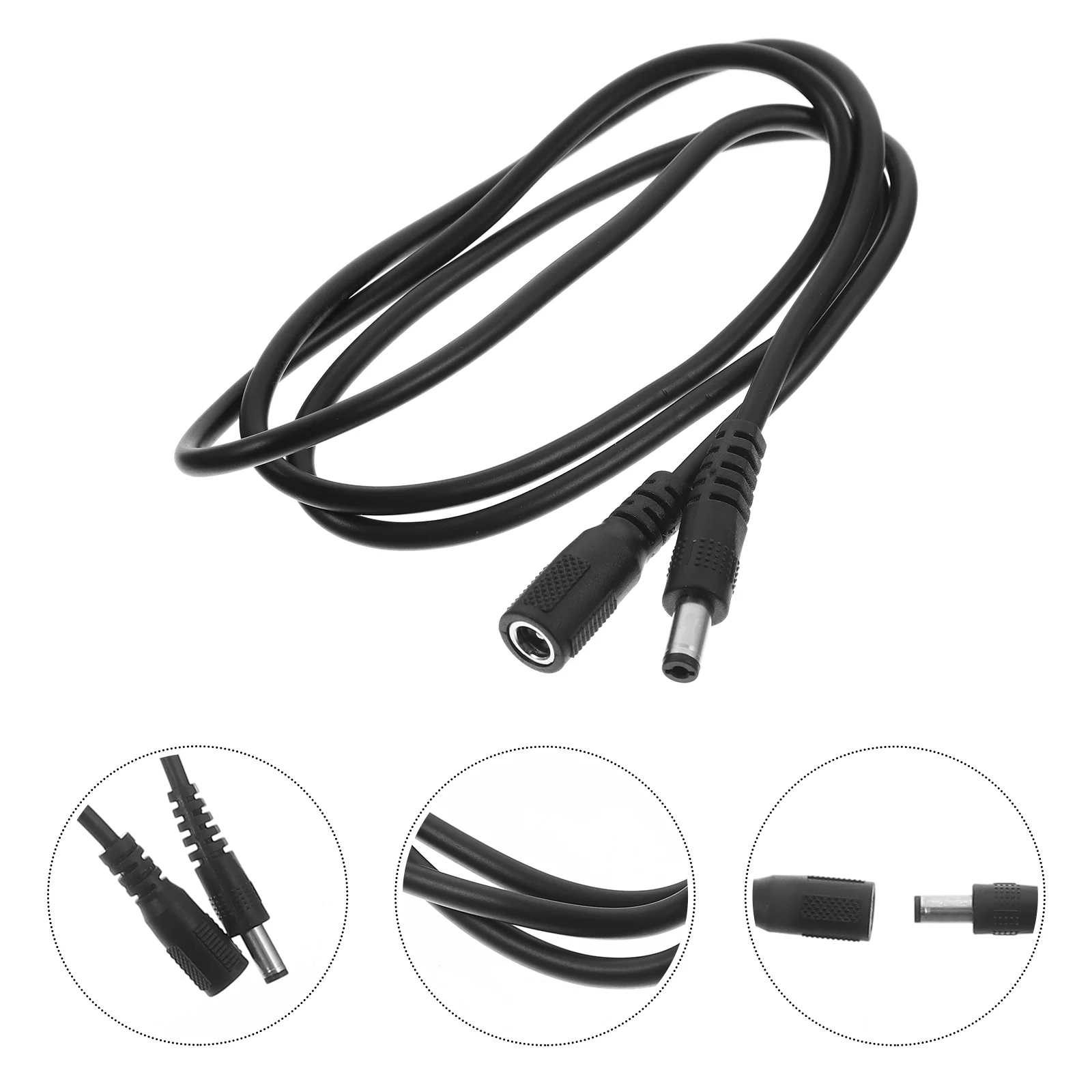 

2 Pcs Power Extension Cord DC Adapter Male Female Connector Extender Cords Major Supply Cable