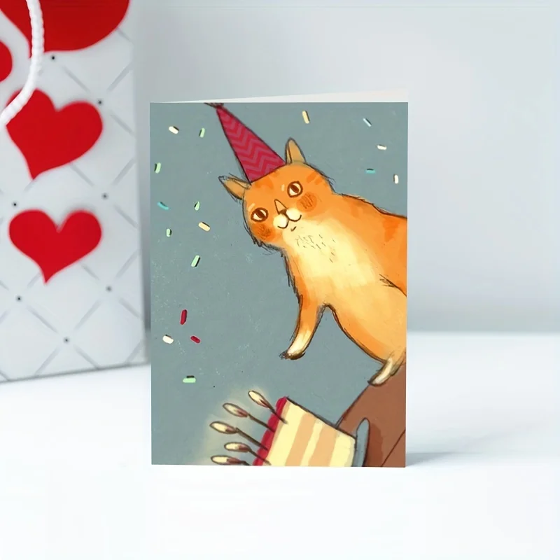 1pc Friendship Greeting Card Thank You for Always Being by My Side. Send It to Your Best Friend to Express Your Gratitude.