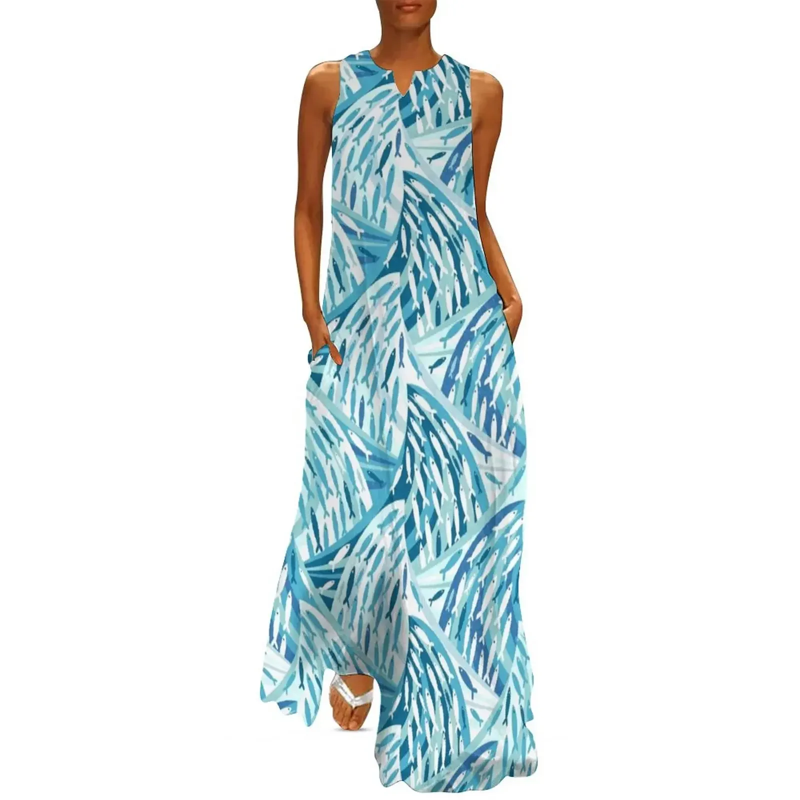 

Ocean life Long Dress chic and elegant evening dress summer dress womens 2025 Women's long wedding dresses for woman