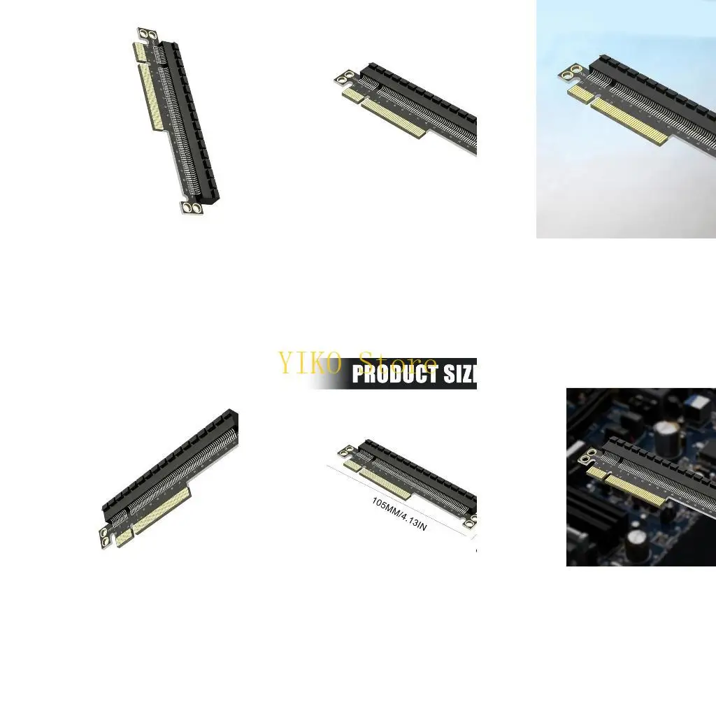 K32C Full-Length Slot PCIe to X16 Adapter Card with Rigid Board for Internal Use