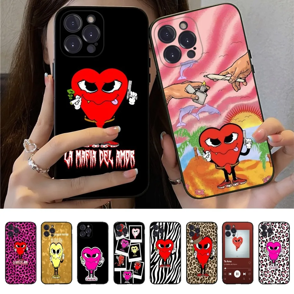 Love Mafia L-La M-Mafia D-Del A-Amor Phone Case Silicone Soft for iphone 16 15 14 13 12 11 Pro Mini XS MAX Plus X Cover