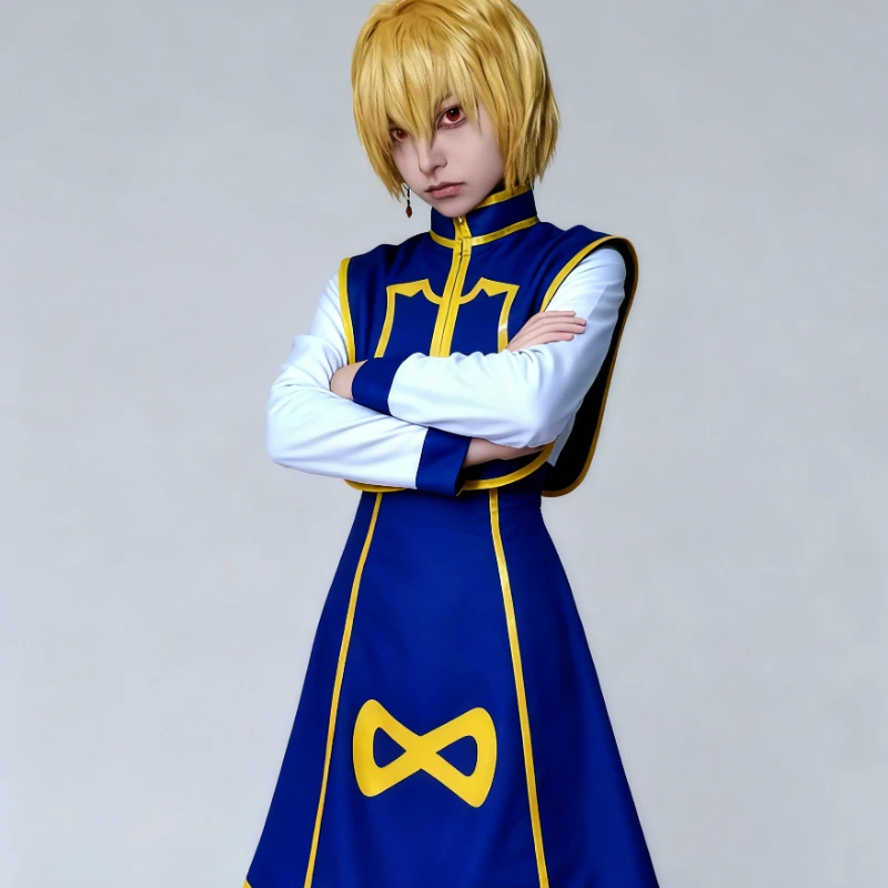 أزياء أنيمي مانغا هنتر كورابيكا التأثيرية أزياء شعر مستعار السراويل العلوية كوس كونفينشن ملابس حفلات الهالوين وأعياد الميلاد للرجال