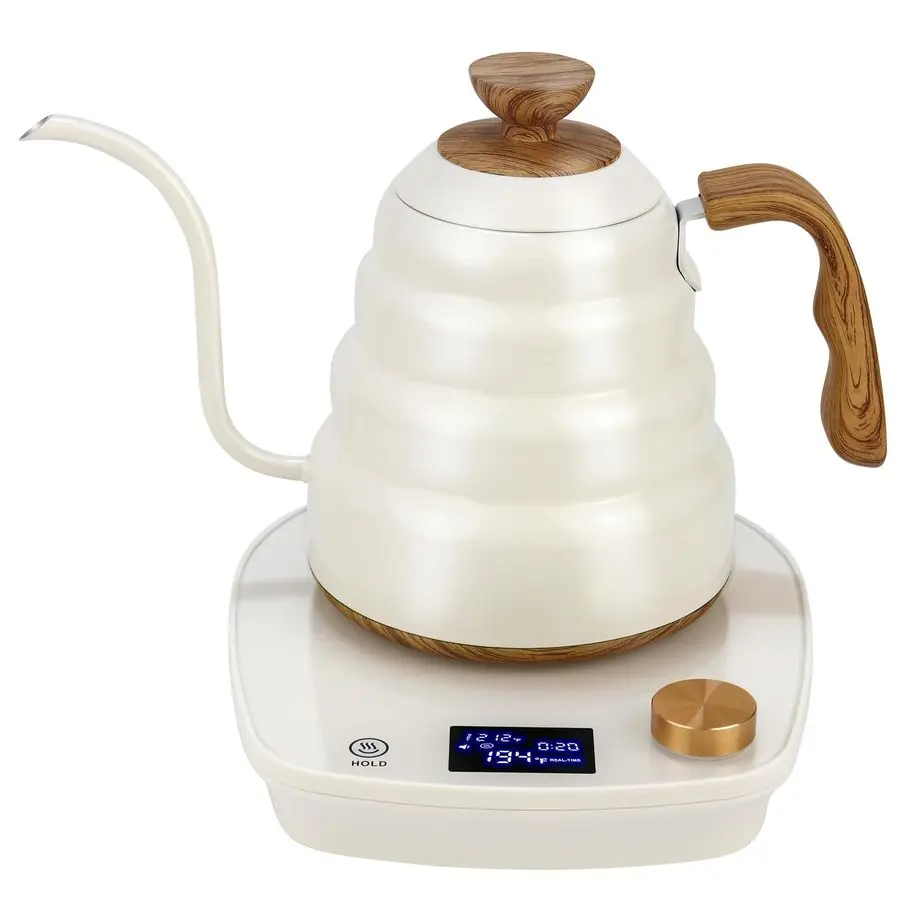 

Чайник на гибкой стойке, электрический чайник для воды с интеллектуальным контролем температуры, быстрый нагрев, нержавеющая сталь 304, для кофе, чая Bo