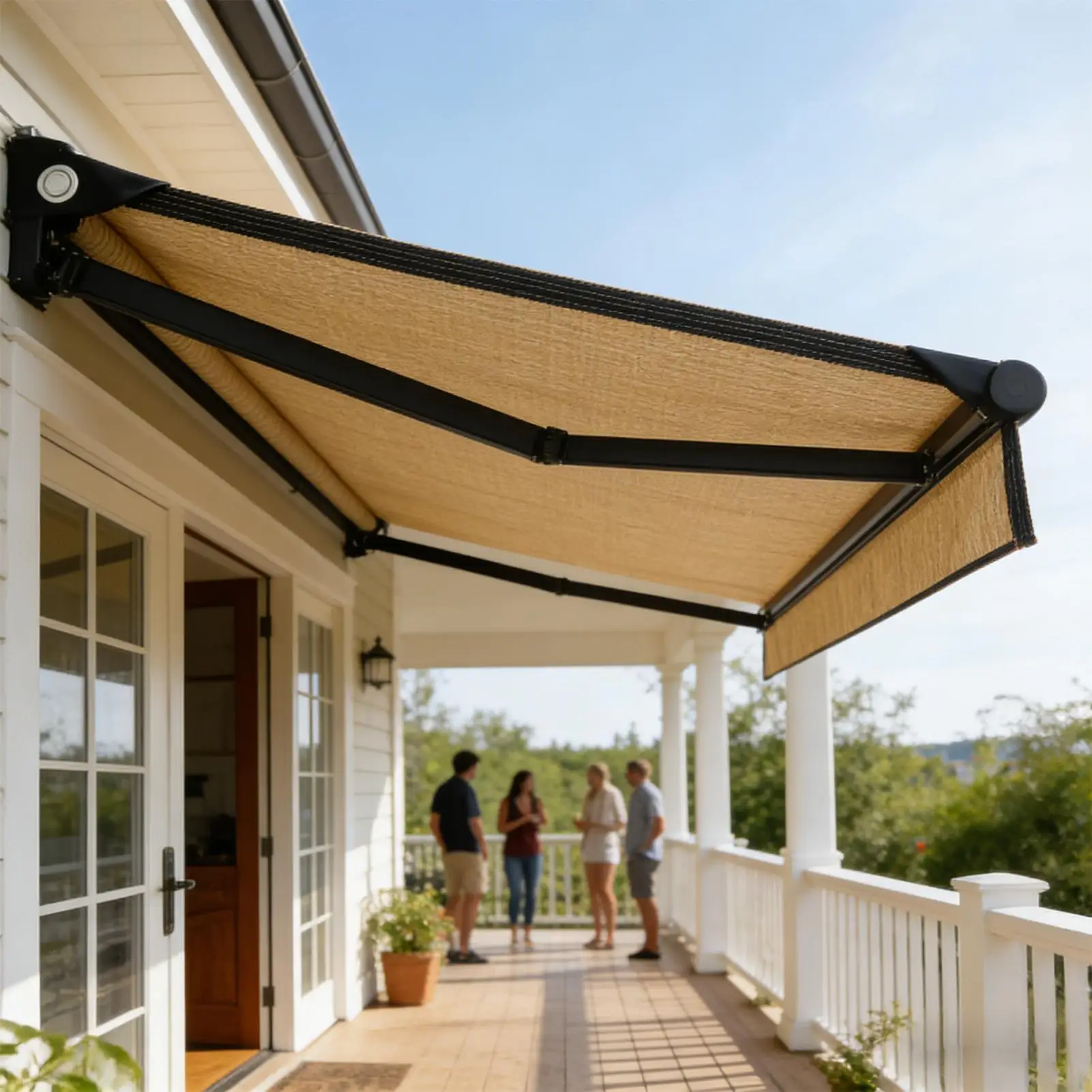 UV Protection Wind Resistant Sail Shade Patio Awning Sun Shade Canopy for Garden Deck Backyard Outdoor Pergola Sunblock Shelter