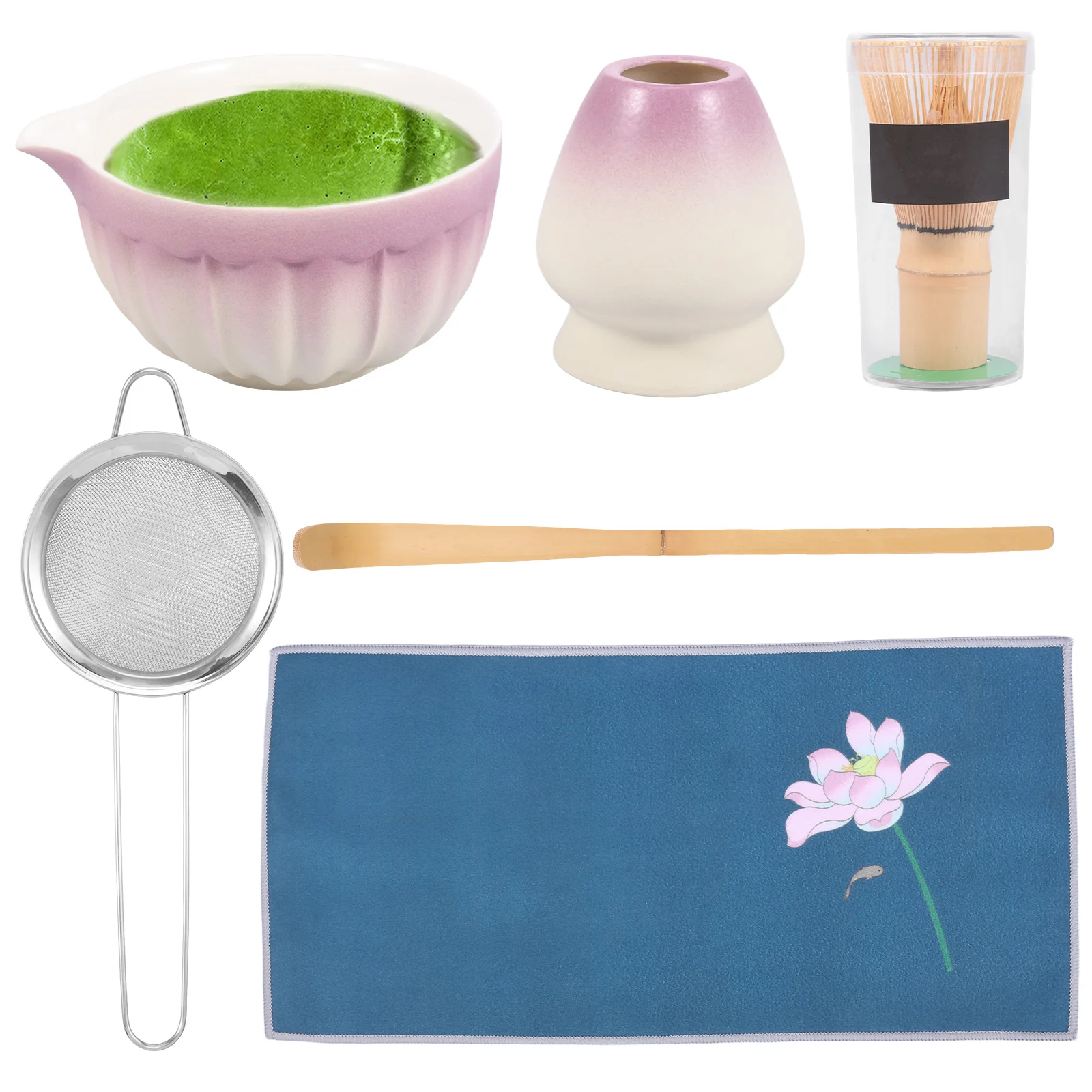 

6 шт./компл. чаша для матча и набор Chasen, керамический Chawan премиум-класса, 480 мл с носиком, сито для чашику для стартера для любителей матча «сделай сам»