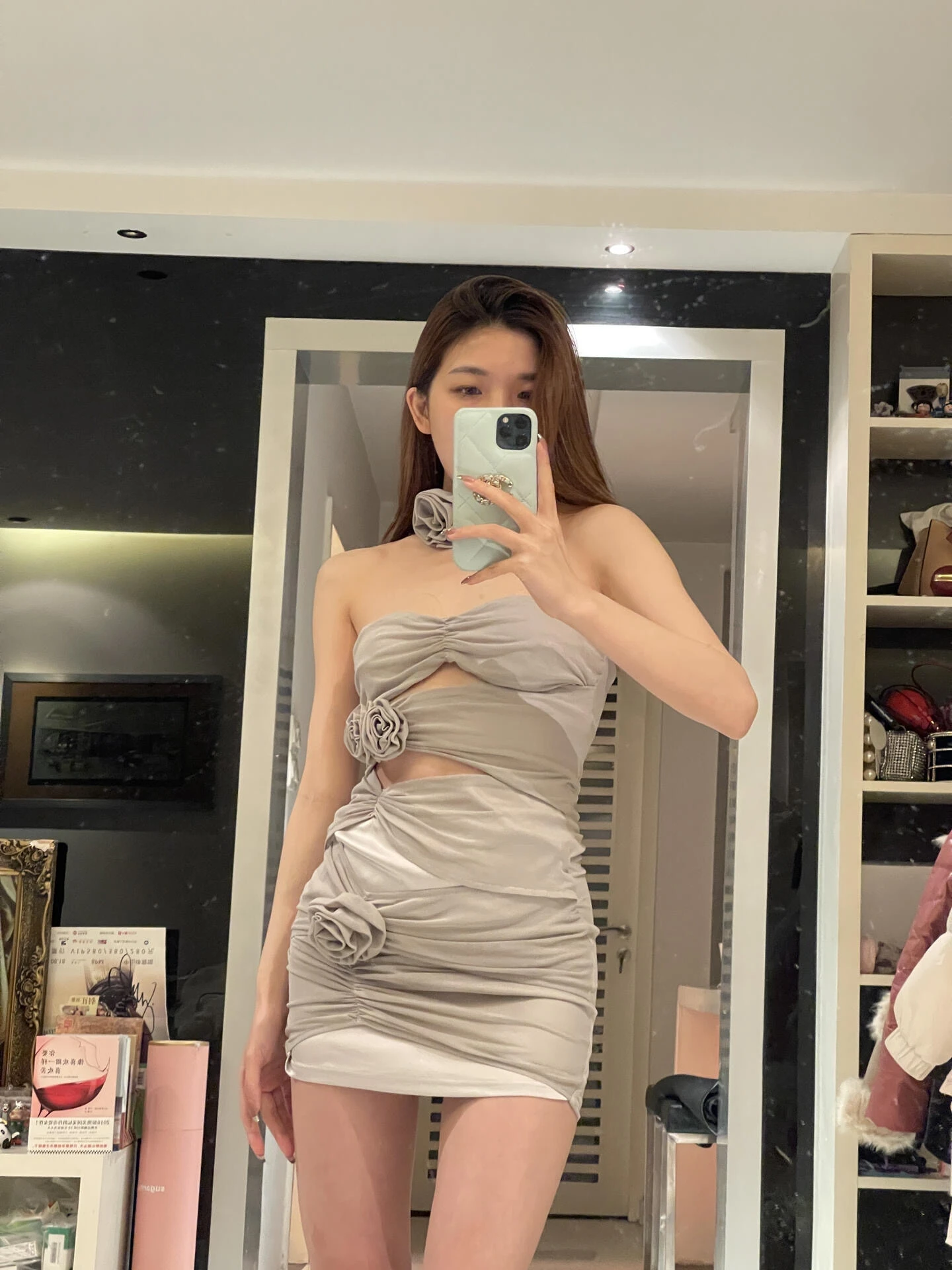 

Платье KING BRAND Sexy Millennium Hot Girl Dr Floral с цветочным принтом, короткое, с высокой талией, прозрачное, облегающее, Pure Desire Bodycon Dr