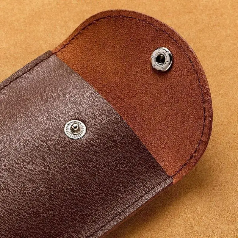 Retro Ausziehbarer Schlüsselhalter PU-Leder Schlüsseletui Tragbarer Schlüsselanhänger Multifunktionale Mini-Münzbörse für Männer und Frauen für den täglichen Gebrauch – Detail 8
