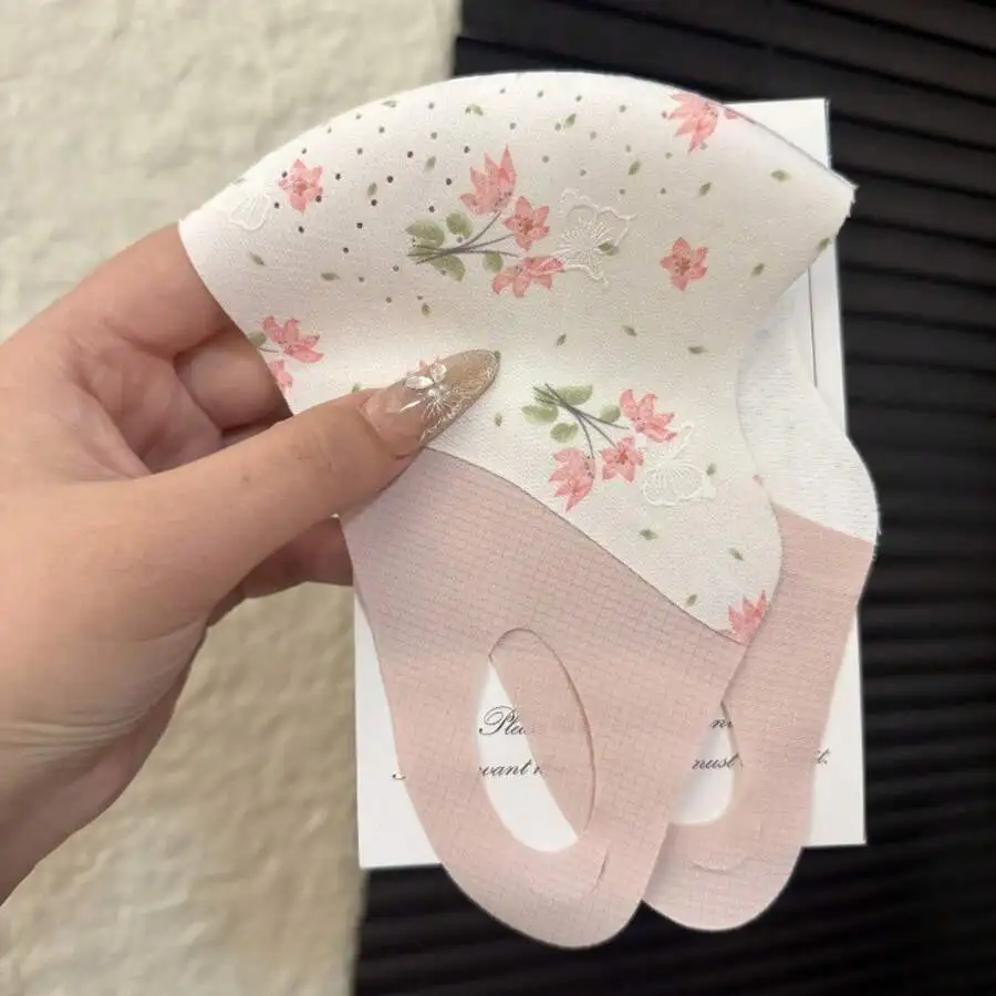 

Womens Mesh Floral Sunscreen Face Cover Breathable Summer Outdoor Cycling Sunshade Ear Hanging