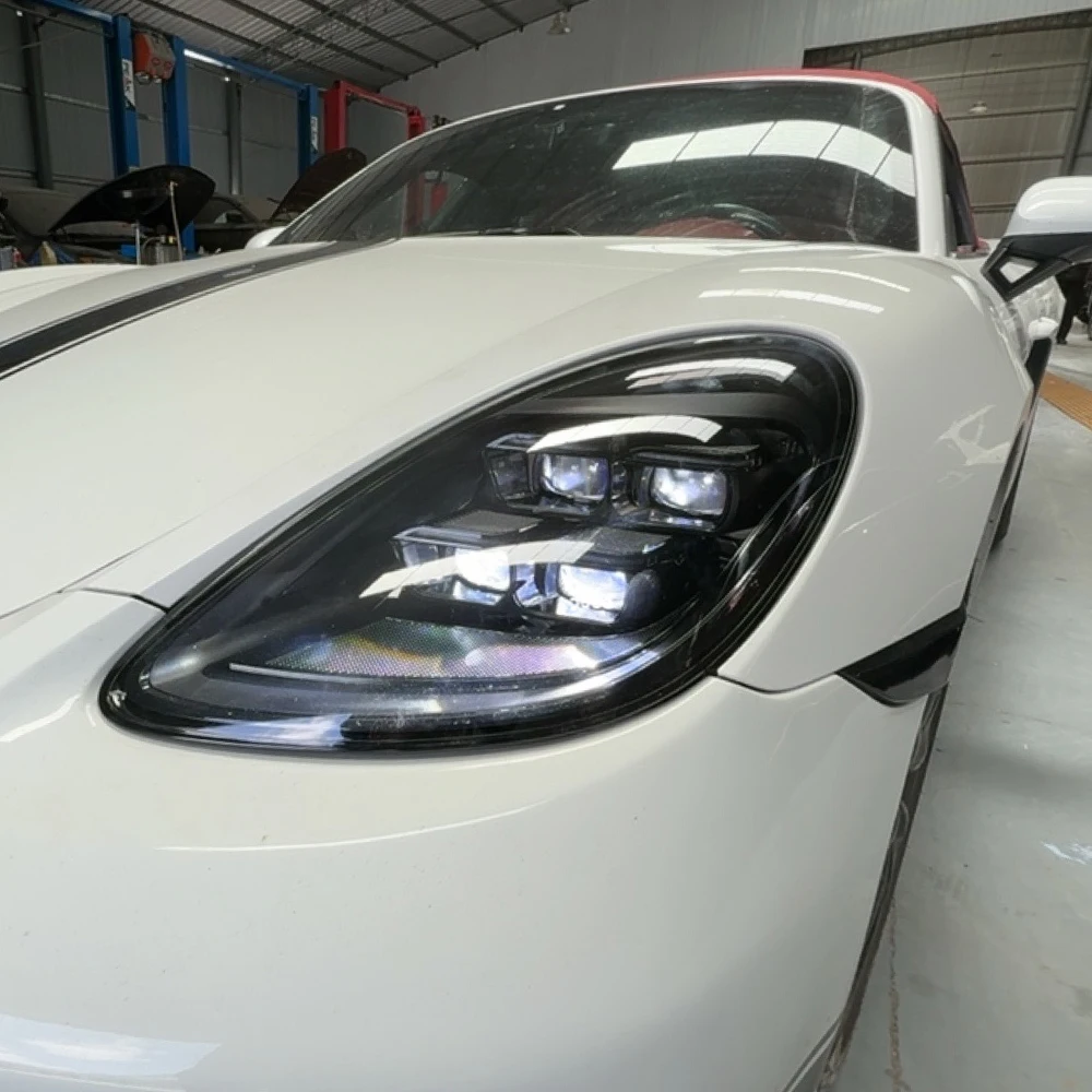 

Для Porsche 718-982 2016-2023 обновление автоматических фар в сборе, высокое качество, стиль 2024, автомобильный проектор, четыре линзы, аксессуары для инструментов