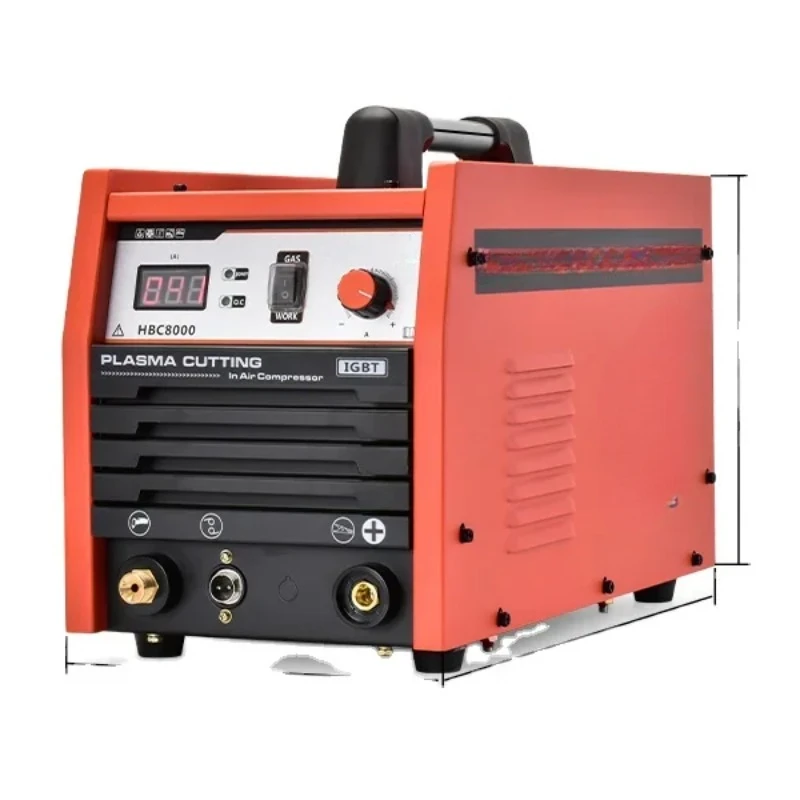 

40 Amp Plasma Cutter with Built-In Air Compressor 220V Digital Inverter IGBT Clean Cut Plasma Cutting Machine HBC8000PRO