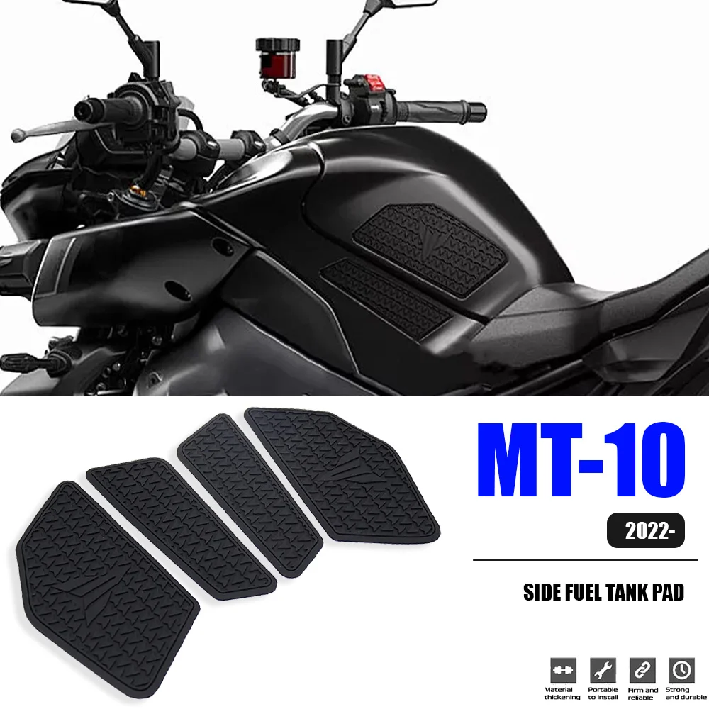 

New Motorcycle For Yamaha MT-10 MT10 mt10 Tankpad Anti-Slip Tank Pad Protection Stickers SIDE TANK PADS Traction Pad 2022 2023