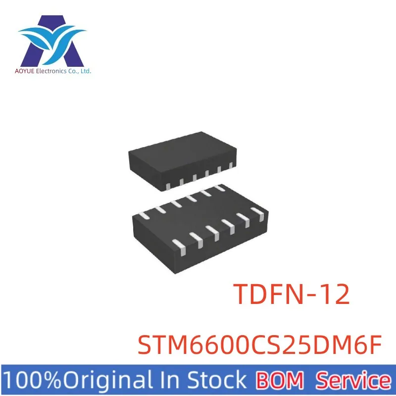 

Новые оригинальные запасные электронные компоненты ИС TDFN12 STM6600CS25DM6F STM6600 CS25 чип мониторинга и сброса