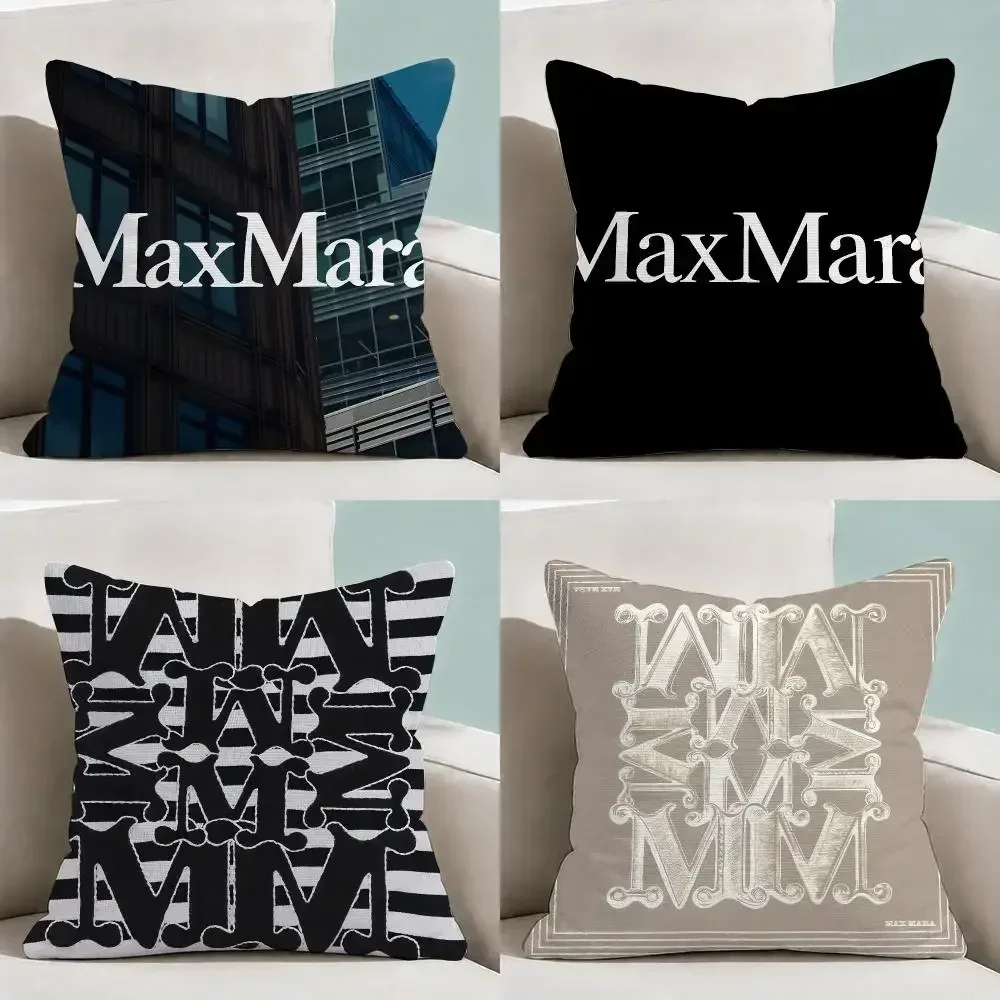 Fashion M-Max M-Mara Quiet Luxury Cushion Cover Throw Pillow Soft Short Plush Cozy Durable Colorfast Sofa Bedroom HomeDecor Gift