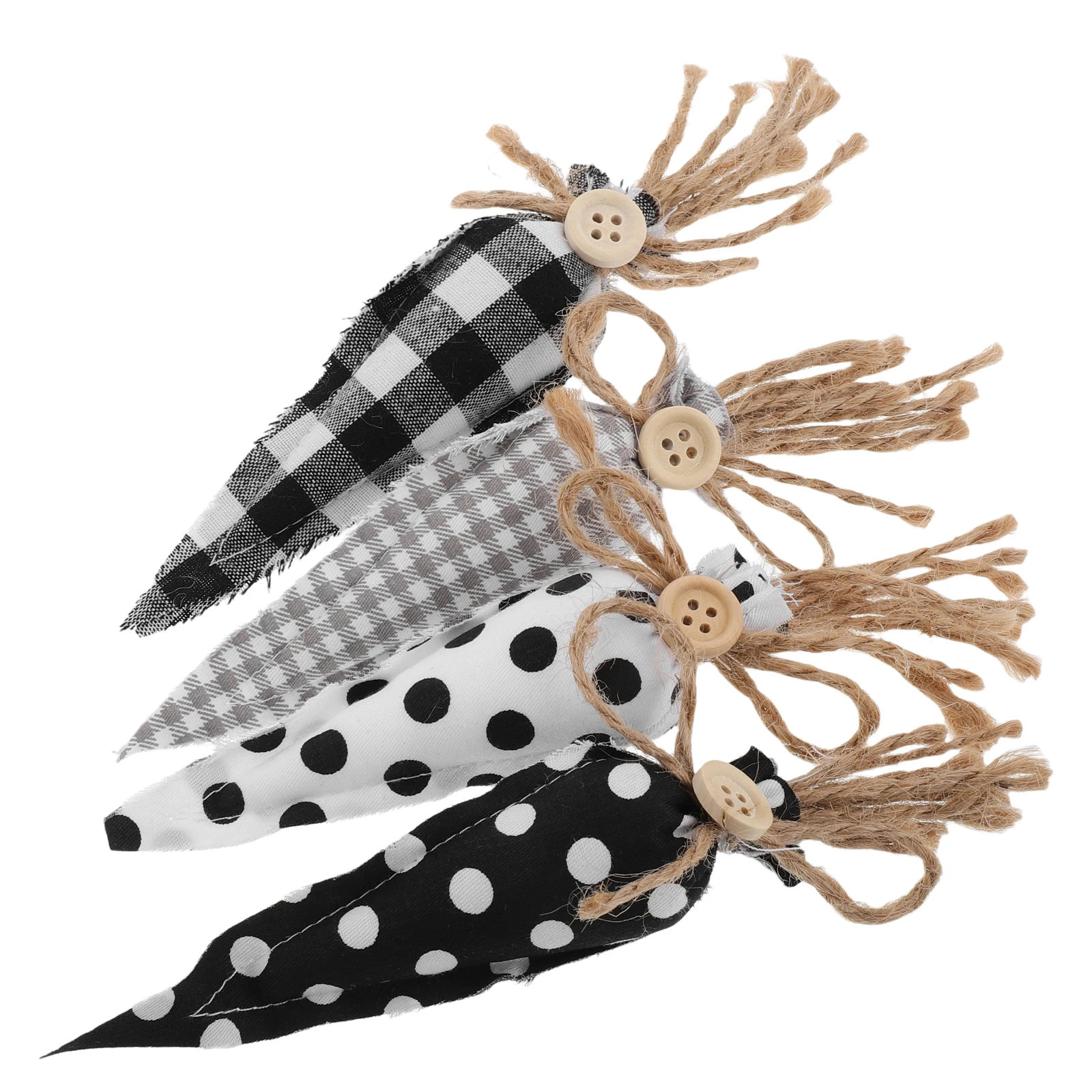 

4pcs Ornaments Decorative Tabletop Party Easter Home Photo Props Bunny Fabric Carrot Crafts Pendan