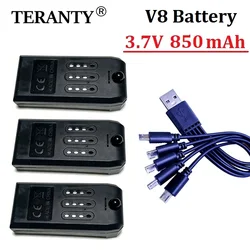 3.7V 850mAh V8 Drone Battery For 4DRC V8 Drone Spare Parts for 4D-V8 Mini Quadcopter Rechargeable Battery Accessories Parts