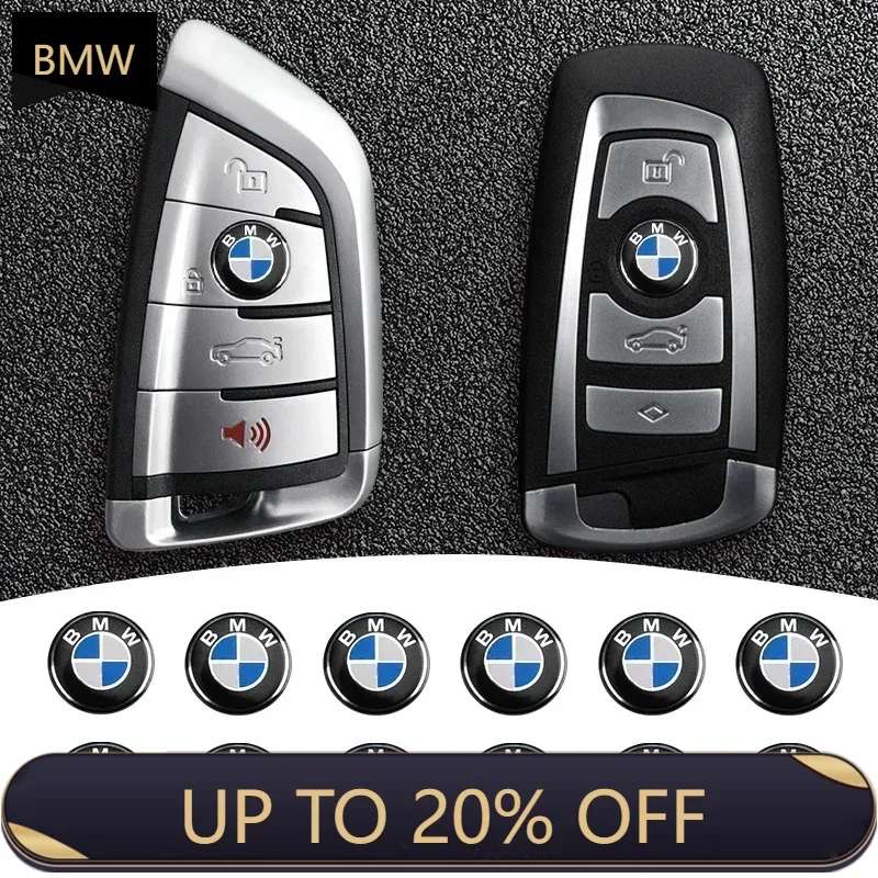 11/14mm Car Remote Control Key Badge Stickers For BMW F07 F34 F10 F20 F48 F39 F30 F25 F26 F15 F16 F22 F32 E90 E92 E70 E71 E46 E6