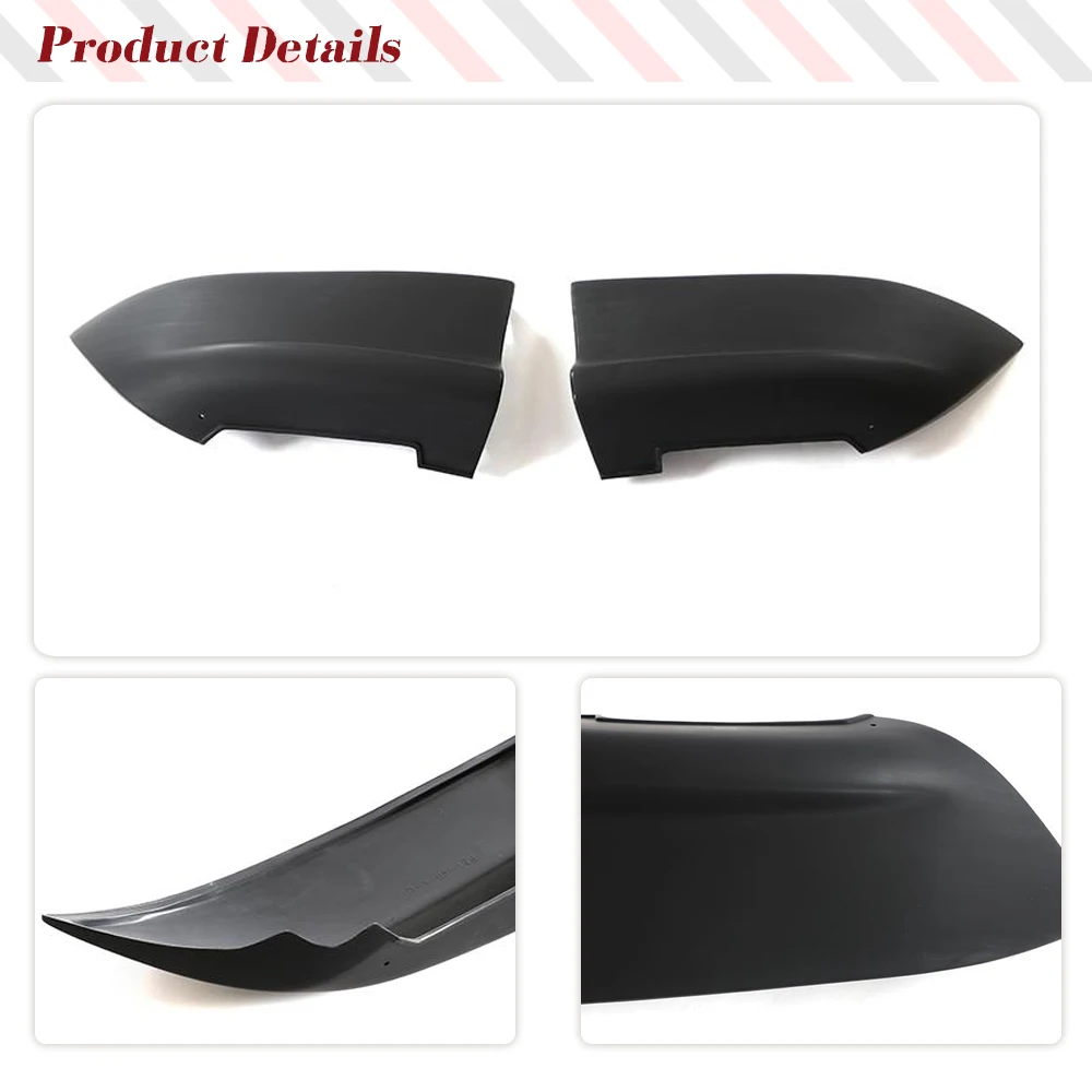 PU Unpainted Black Car Rear Bumper Splitters Lip Aprons Cupwings Flaps Winglets for Mazda 3 Axela 2006 - 2010 Car Rear Body Kits