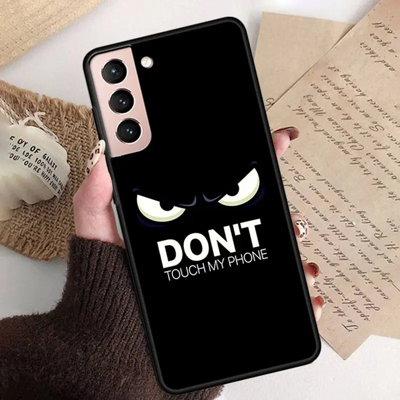 fundas Dont Touch My Phone Soft Phone Cover For samsung galaxy S24 ULTRA S23PLUS S21 S20fe S20ULTRA S21Fe S22PLUS S23ULTRA case