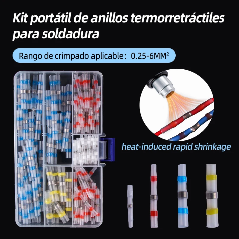 100pcs/200pcs/300pcs/400pcs/600pcs Wire Harness Protection 3:1  Heat-Shrink Tubing -55~125℃ For Cable Repair