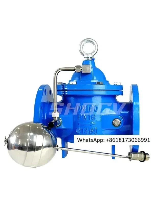 100X remote control float ball valve ductile iron hydraulic water level water tank automatic replenishment valve self stop