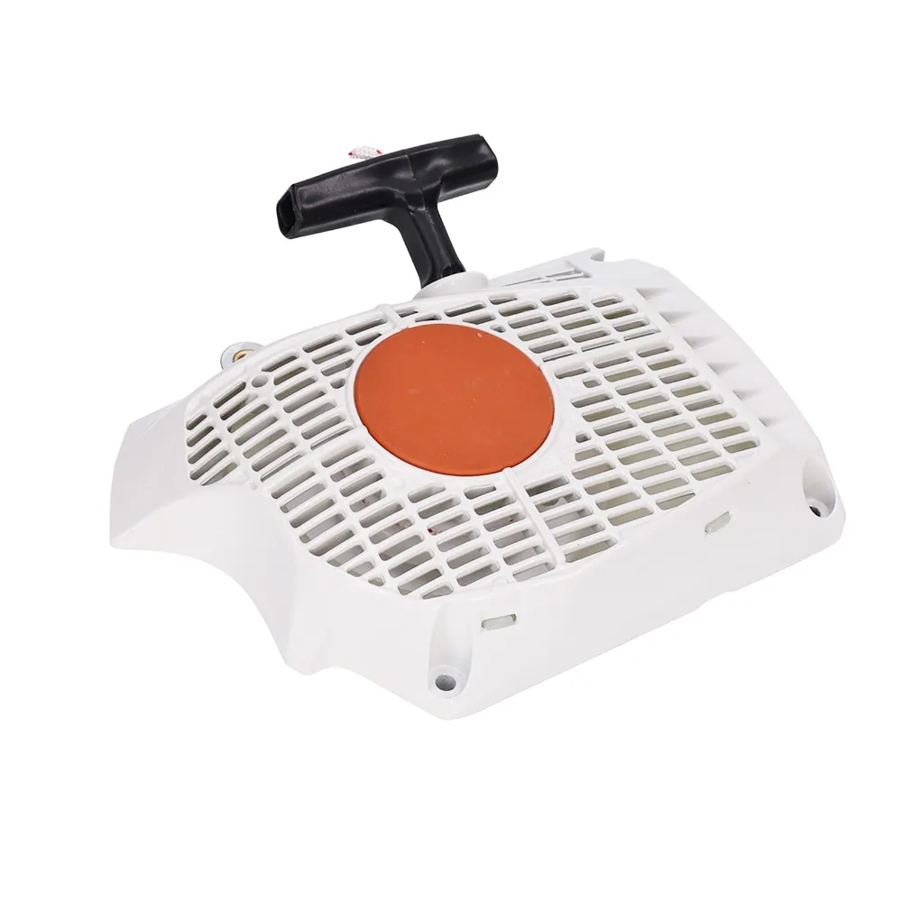 Plastic Recoil Starter Assembly Compact White Pull Starter Replacement Easy to Install Start Assembly for STIHL MS661 MS661C 、