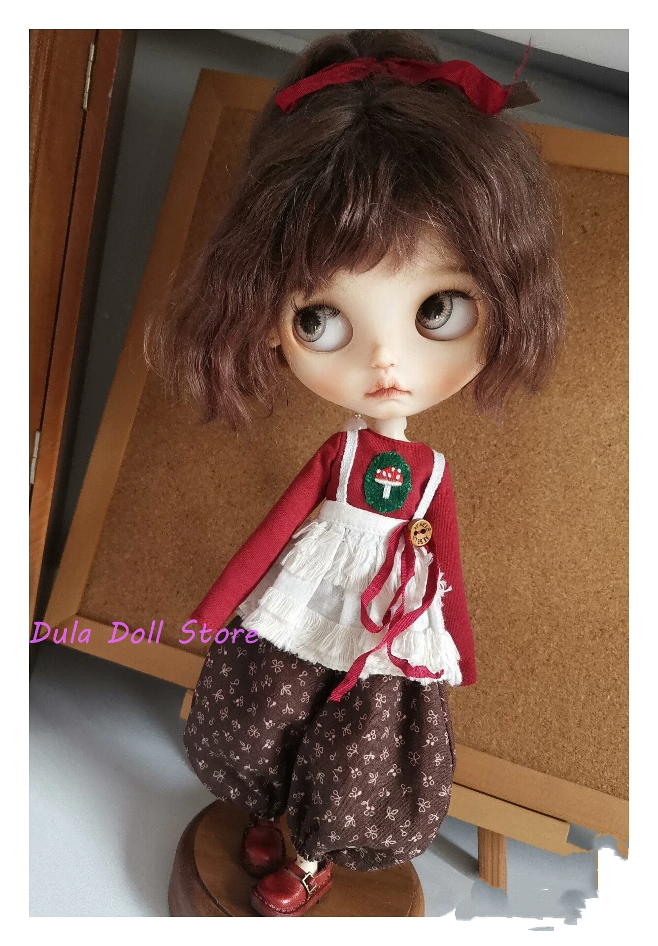 2026 Dula Doll Clothes Dress Mushroom embroidered Blythe Landoudou Landazz ob24ob22 Azone 1/6 Doll Accessories - Detail 1