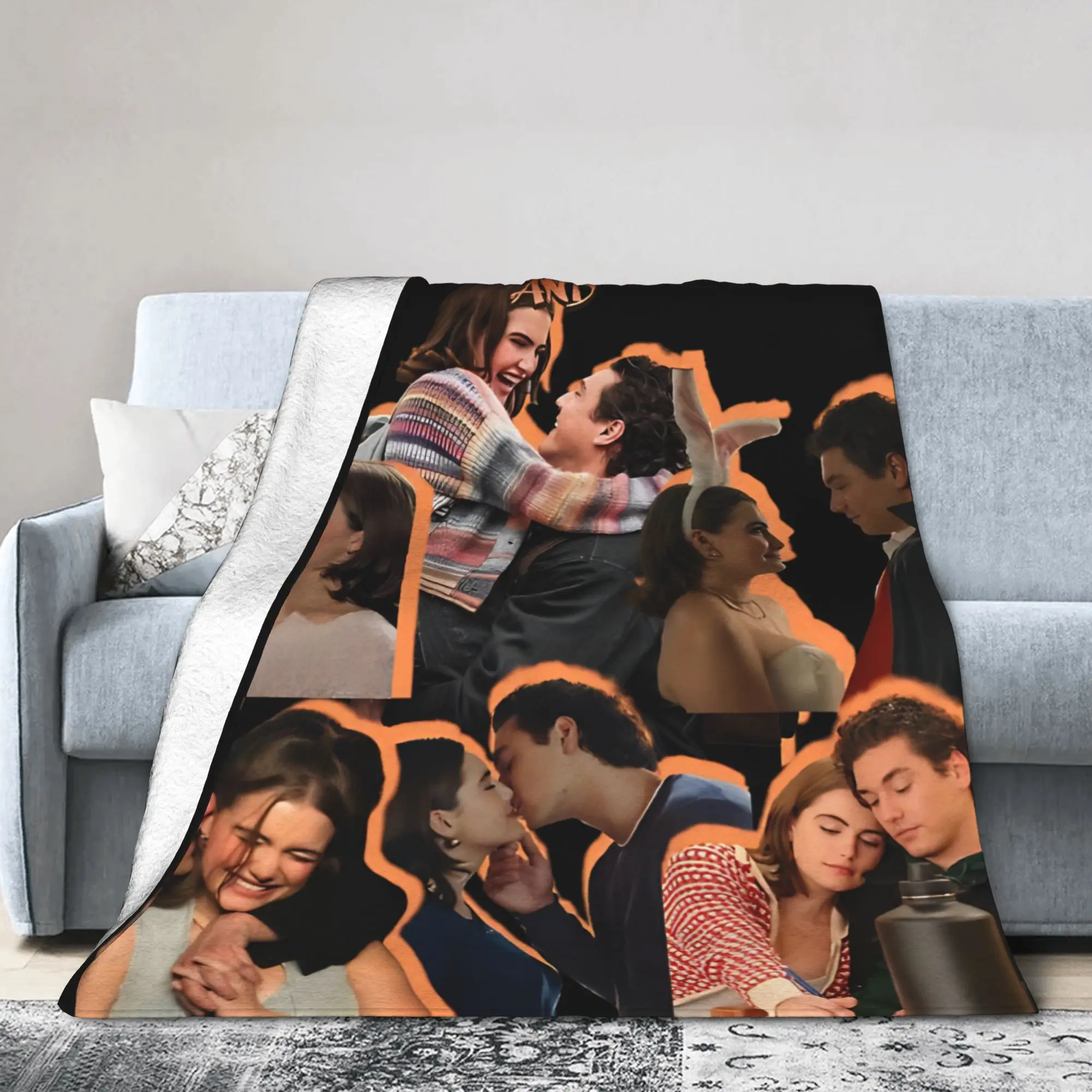 Off Campus Hannah Wells Garrett Graham Blankets  Plush Throw Blanket Bed Sofa Printed Soft Warm Bedsprea,