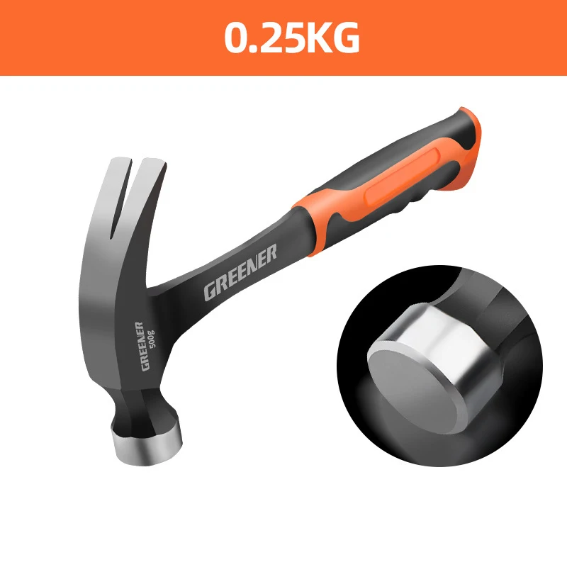 

Молоток для вытягивания ногтей, инструменты 0,25/0,35/0,5 кг, деревообработка, специальный молоток-гвоздодер, плотник, ручной молоток, ручные инструменты