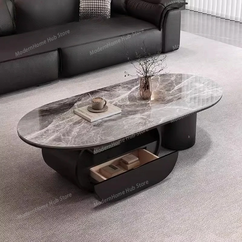 Wheel Designer Coffee Table Extendable Gold Stainless Steel Minimalist Coffee Table Modern Design Mesa De Centro Furniture Home