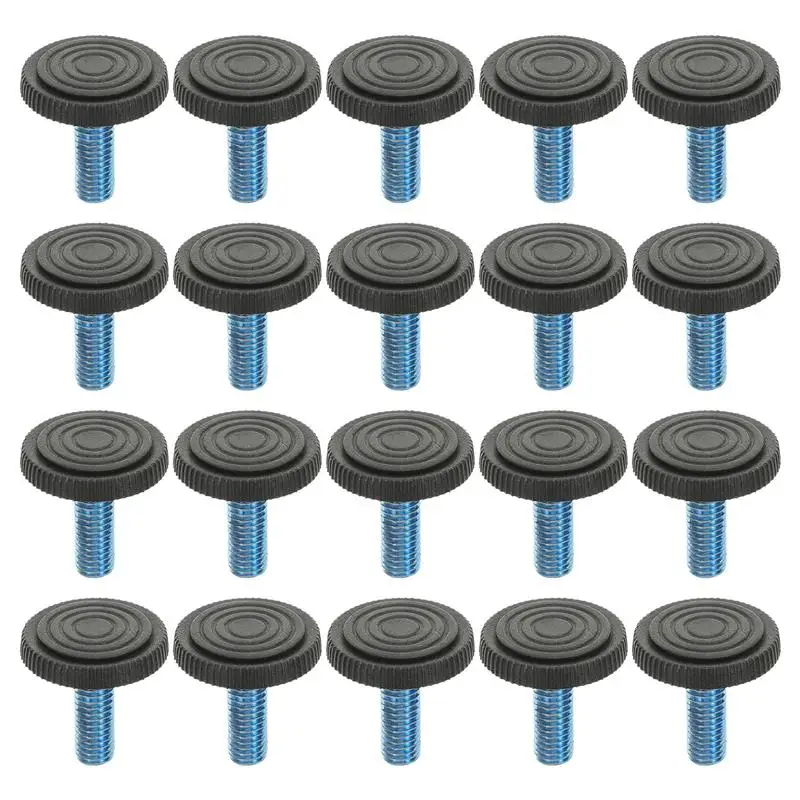 20PCS Leveling Foot Threaded On Type Furniture Table Chair Glide Leveling Foot Adjuster M6 Furniture Cup Accessories Home Screw