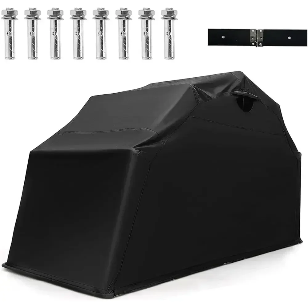 Heavy-Duty 136x54x75 Motorcycle Shed with Waterproof 600D Fabric and Roll-up Mesh Windows