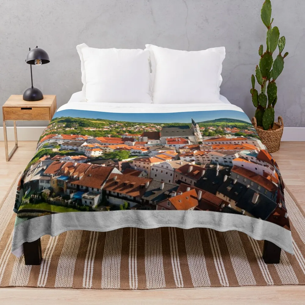 

Enchanting Cesky Krumlov: A Timeless Adventure Throw Blanket halloween anime Blankets