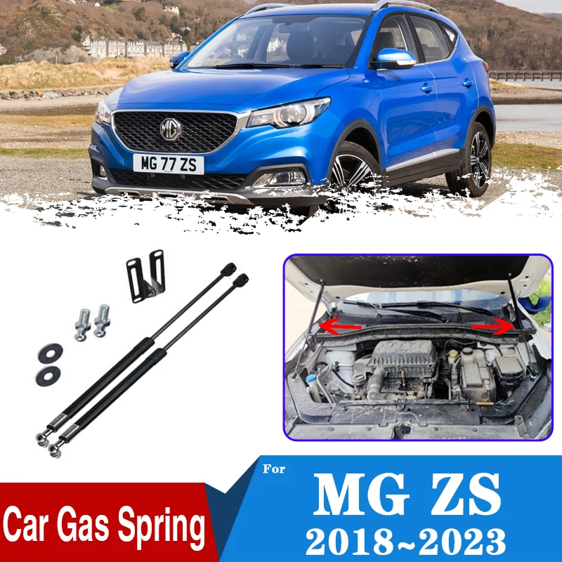 

For MG ZS Accessories 2018~2023 Car Front Hood Shock Bar Supporting Strut Spring Car Accessories Engine Supporting Hydraulic Rod