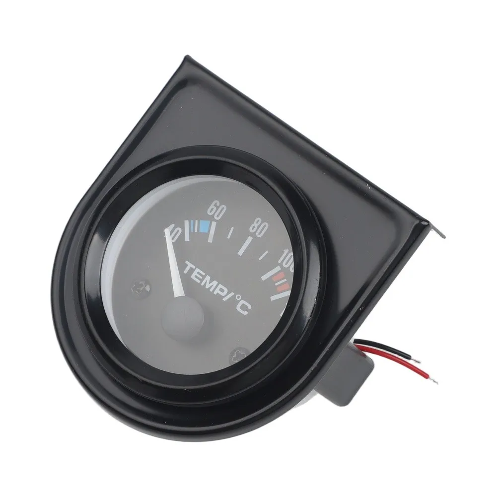 Gauge Temperature Gauge Garden Indoor Kitchen Office Accessories Parts Replacements 1 Pc 12V DC 40-120℃ 52mm Black