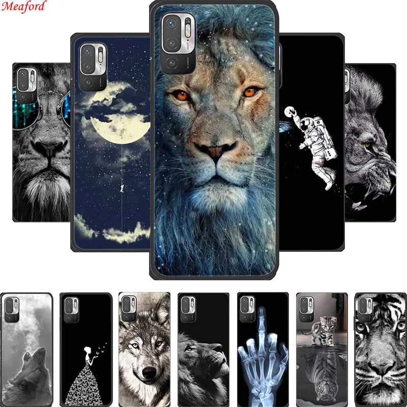 For Xiaomi Redmi Note 10T Case Black Silicone Soft Back Cover Case For Redmi Note 10 10T Phone Cases Cover Note10T 10 T 5G Funda