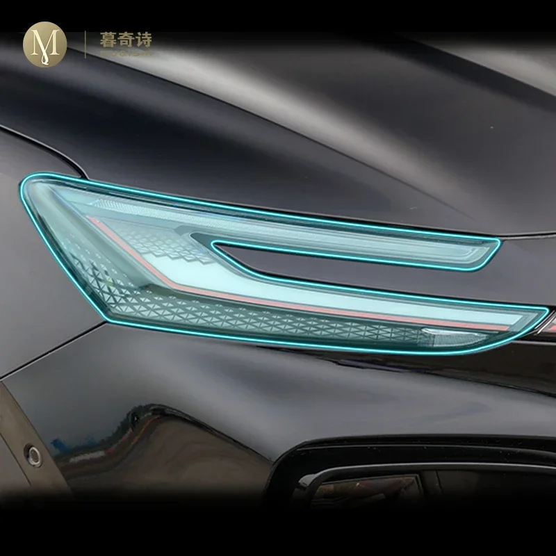 

For Rising Auto Marvel R 2021-2023 Car exterior decoration PPF Headlamp Protection Repair Film TPU transparent film anti scratch