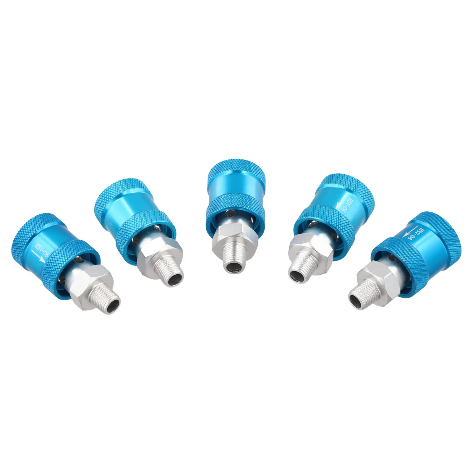 Manual Pneumatic Valve HSV06 HSV08 HSV10 HSV15 for Flow Control G1/8 1/4 3/8 1/2 with Flexible Matching Thread
