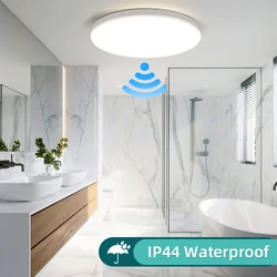 Radar Ceiling Lights Led Motion Sensor Light 220V Bathroom Induction Lamp for Porch Hallways Corridor Balcony Smart Ceiling Lamp