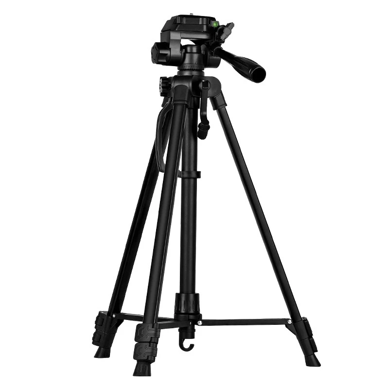 Mobile Phone Tripod 3520 Professional Camera Tripod for Phone 142cm with Remote Light Night Fishing Photography Light Stand