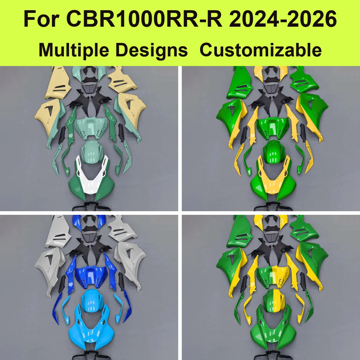 Custom Fairing Kit fit for Honda CBR 1000RR-R 2024-2026 SC82 1000cc Injection Moulding ABS Bodywork Panels Cases Trim