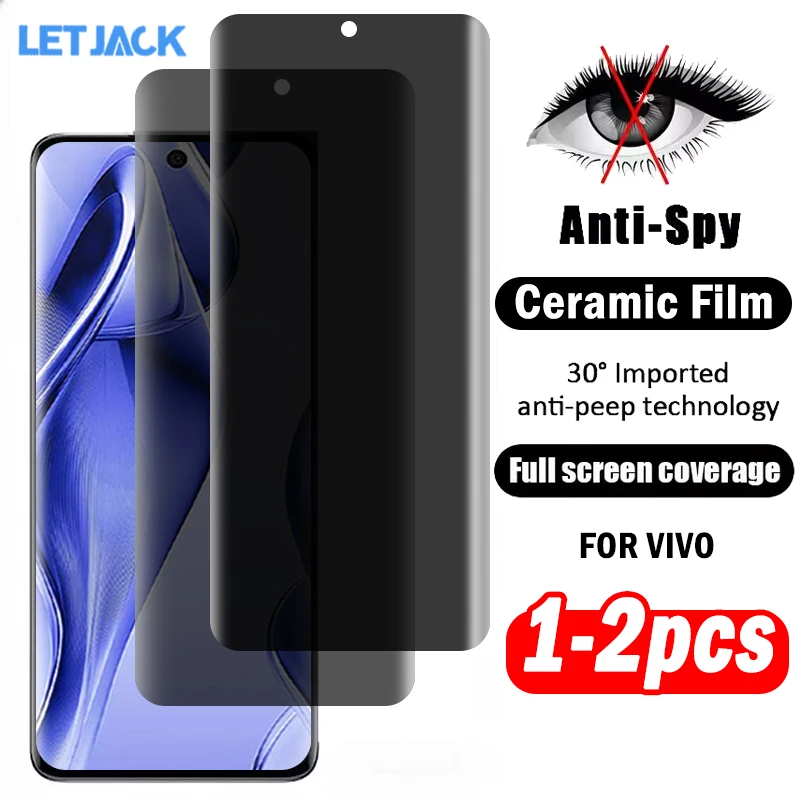 

3D Ceramic Privacy Screen Protector for Vivo V50e V40e V30e V50 V40 V30 V29 V27 Pro V40 Lite Explosion-proof Anti-spy Soft Film