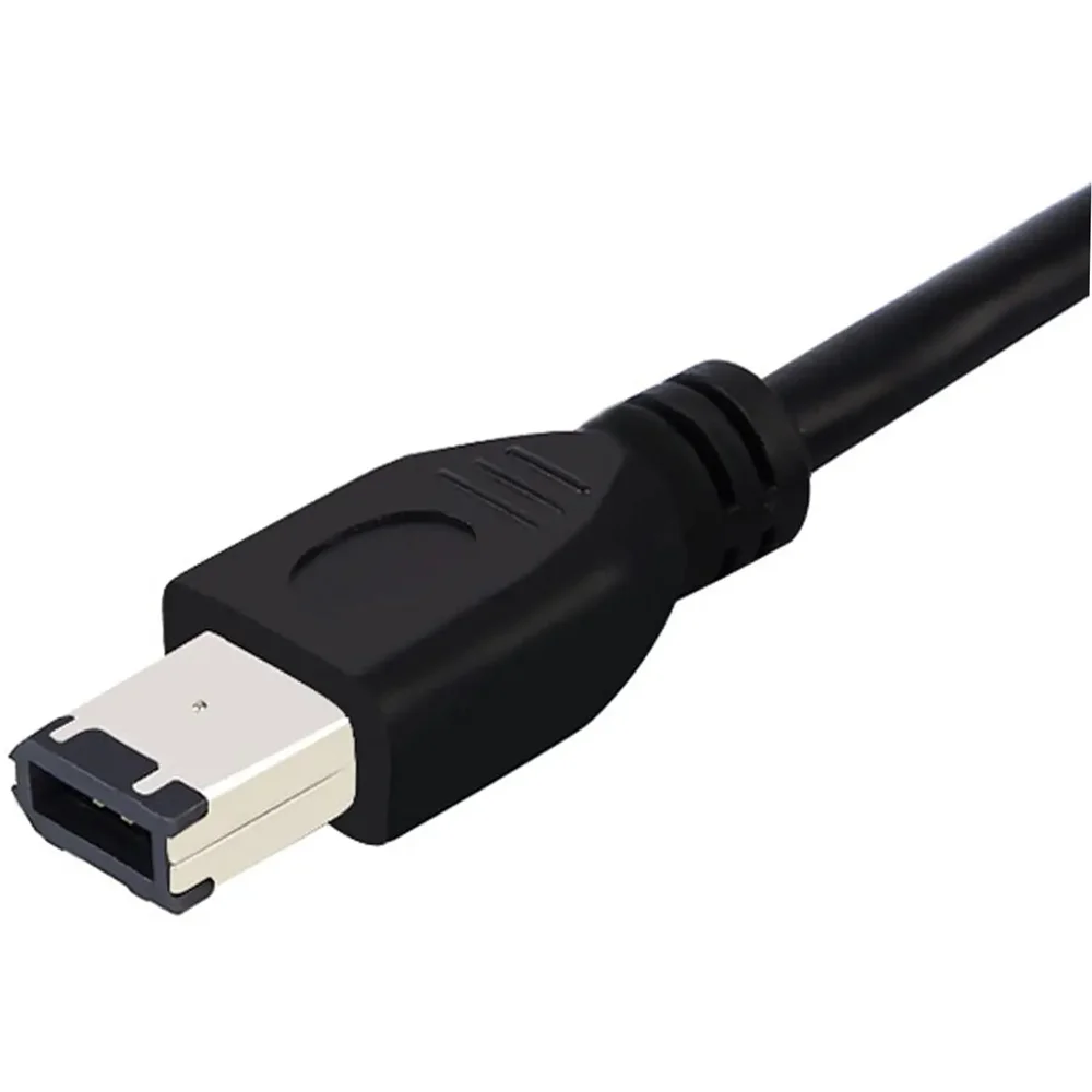 6FT 6 Pin to 6 Pin Firewire DV iLink Male to Male IEEE 1394 Cable(Black)