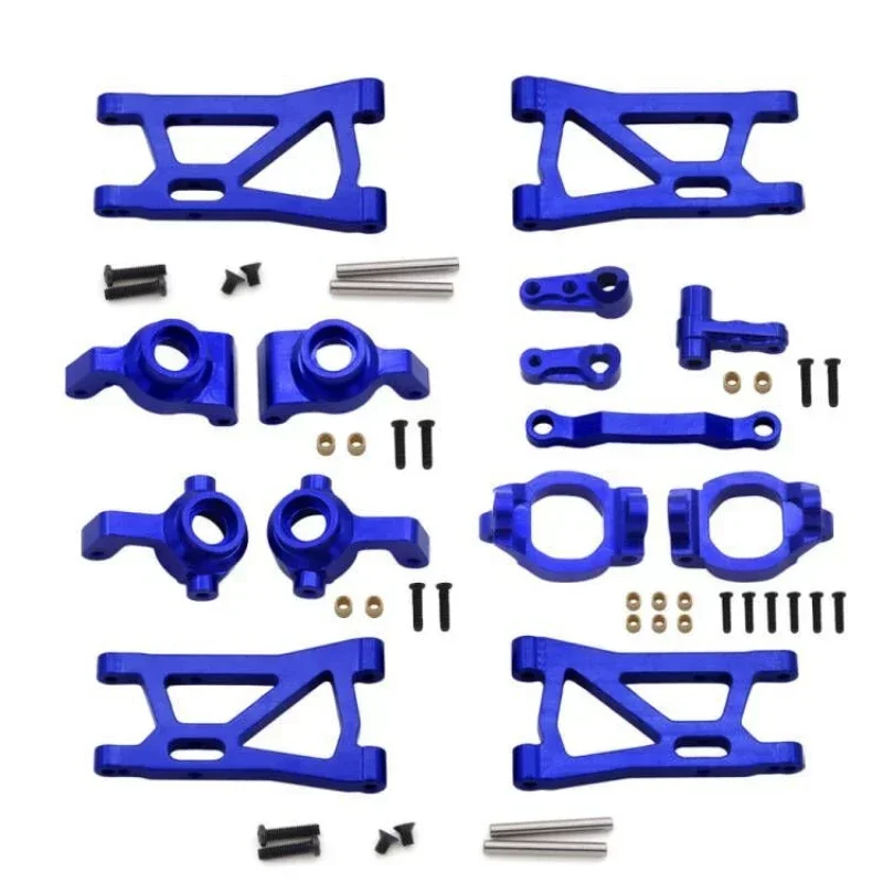 Peças de atualização de liga de alumínio para remo hobby smax 1/16 rc carro 1631 1635 1651 1655 braço oscilante grupo de direção copo eixo montagem c assento