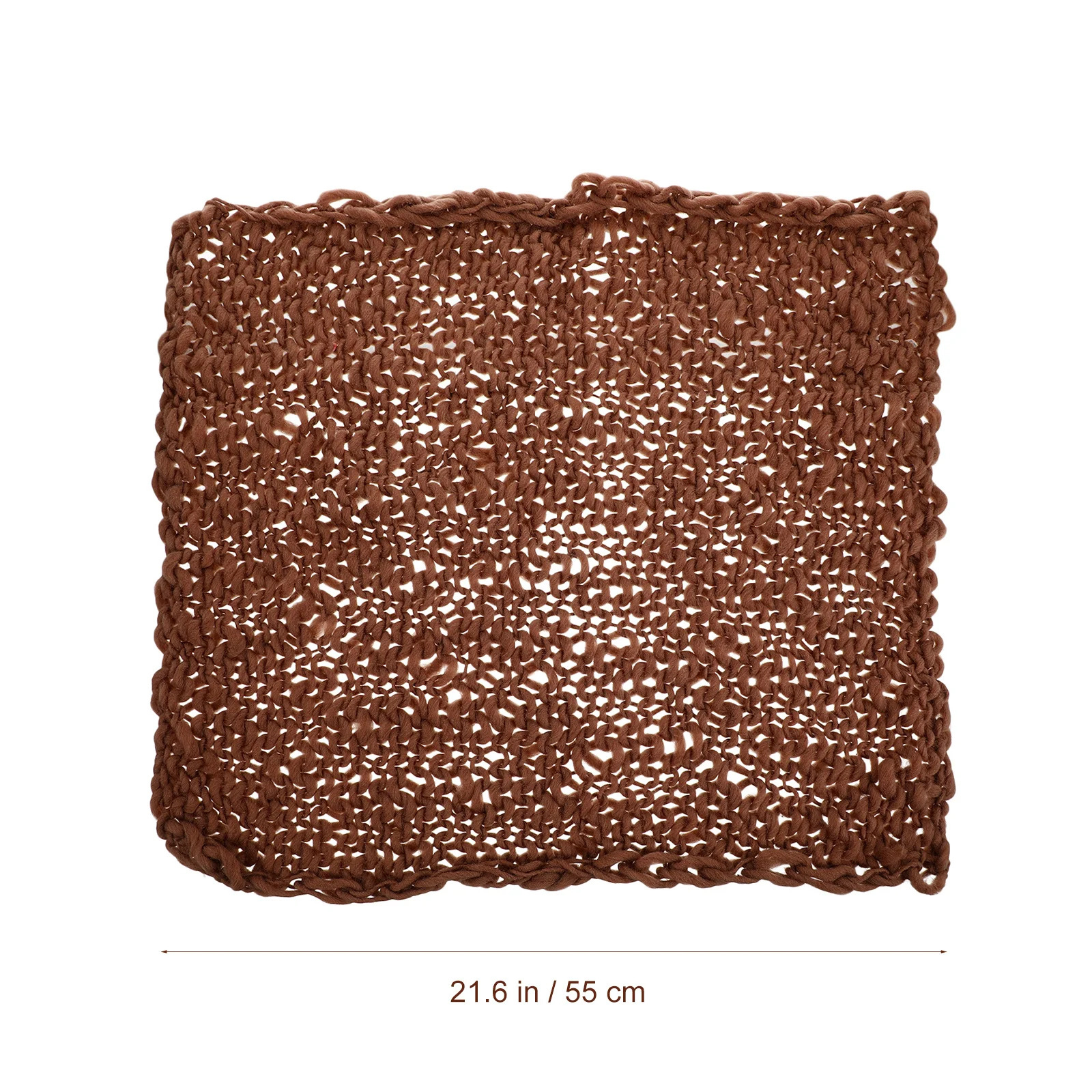 1 قطعة بطانية صوف محبوكة يدويًا لتصوير الأطفال حديثي الولادة خلفية صورة كبيرة صديقة للغسل للرضع شهريًا #2