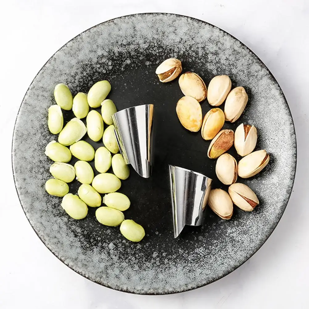 Finger Protector Set 10pcs Adjustable Stainless Steel Finger Protector for Safe Vegetable Cutting Nut Peeling Kitchen for Hand