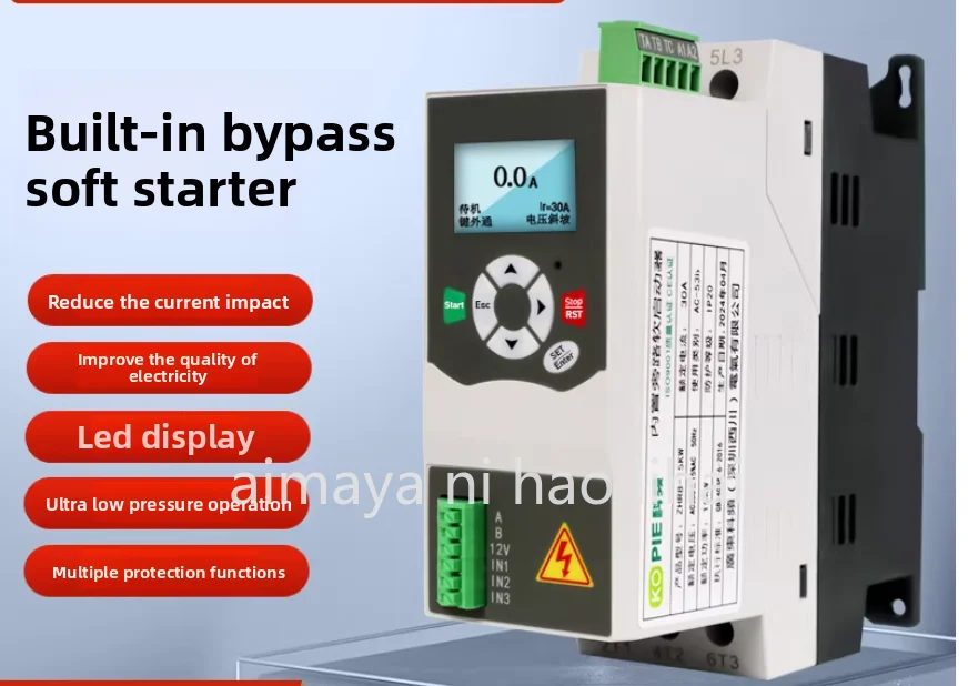 Built-in Bypass Soft Starter 18.5/22/30/37/45/55/75KW Three in Three Out Without AC