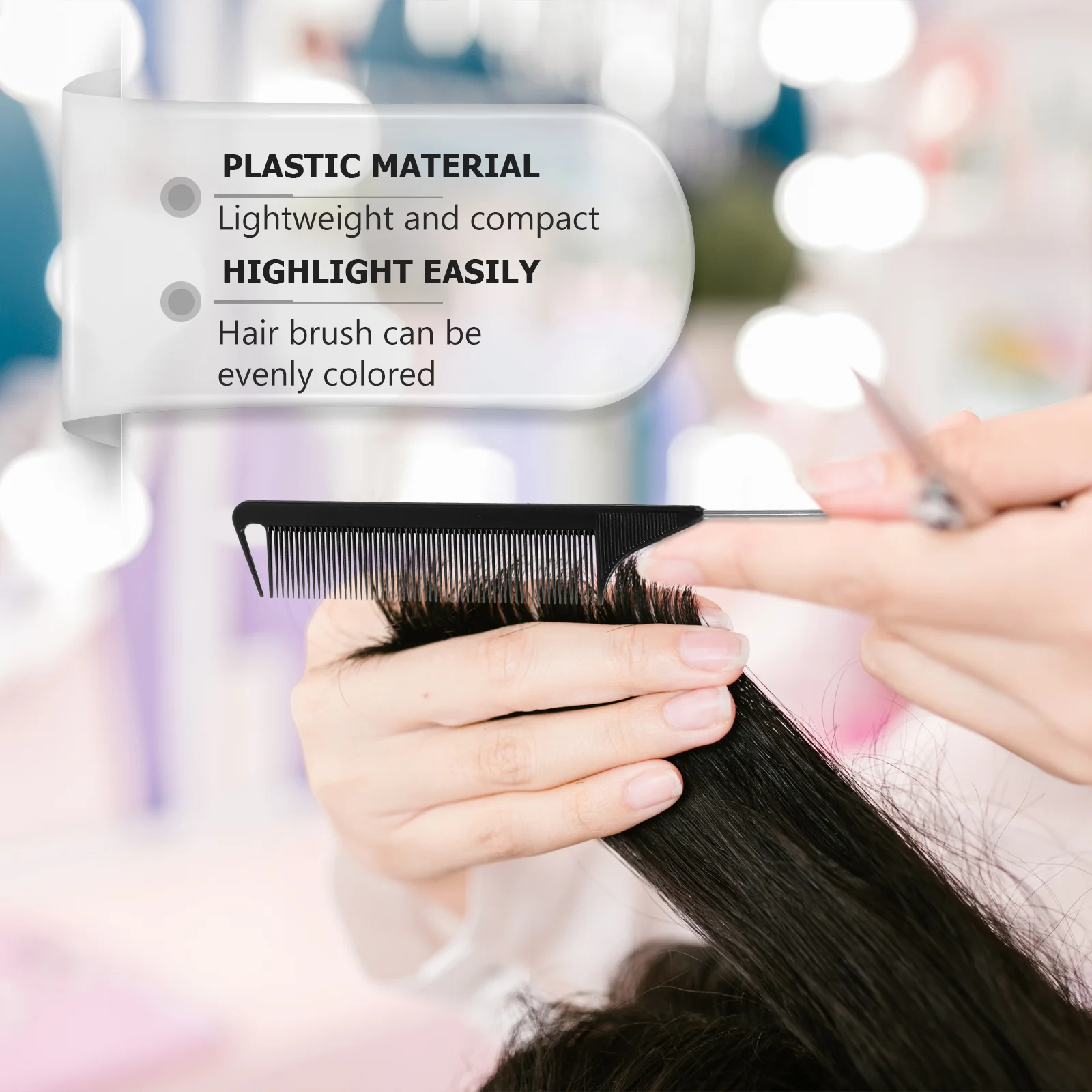 

12Pcs Pintail Comb for Hairdressing Highlight Tail Sectioning Styling Smooth Scalp Massage Premium Plastic Salon