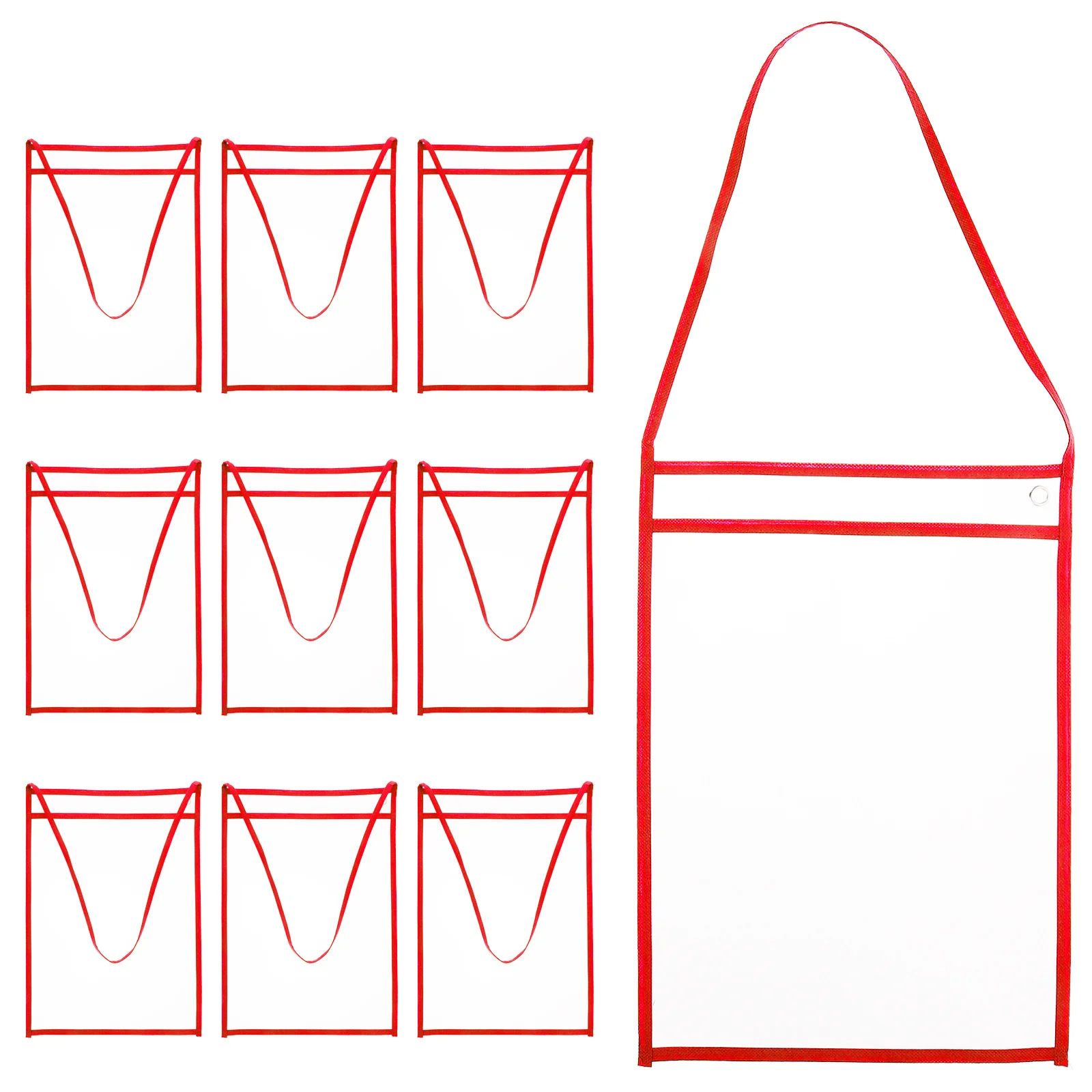 

10 шт. прозрачные карманы для офиса, дома, школы, многоразовые рукава для сухого стирания, водонепроницаемые держатели для документов, практичные файлы